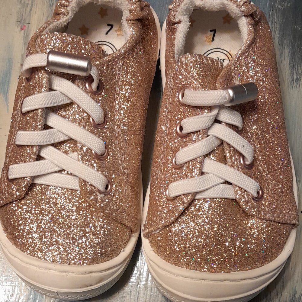 Kids Sparkly Tennis Shoes